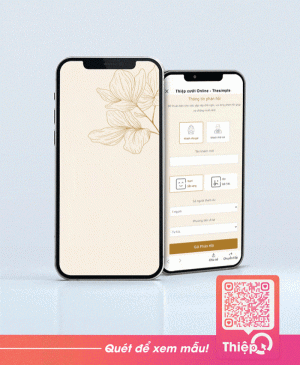 Thiệp cưới online mẫu 2