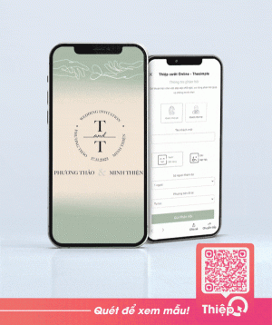 Thiệp cưới online mẫu 3
